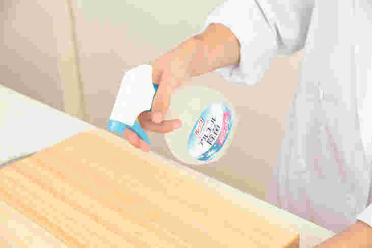 まな板のアルコール除菌