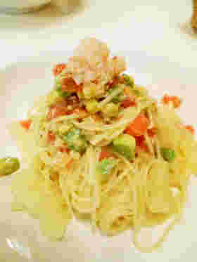 グレープフルーツを使ったパスタ