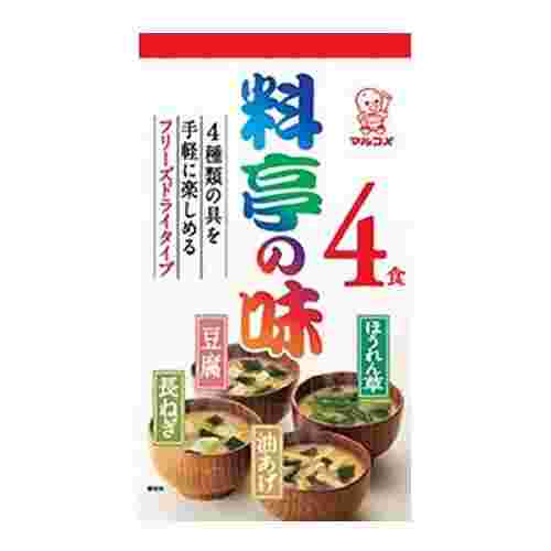 「マルコメ 料亭の味 フリーズドライ 4食」のパッケージ