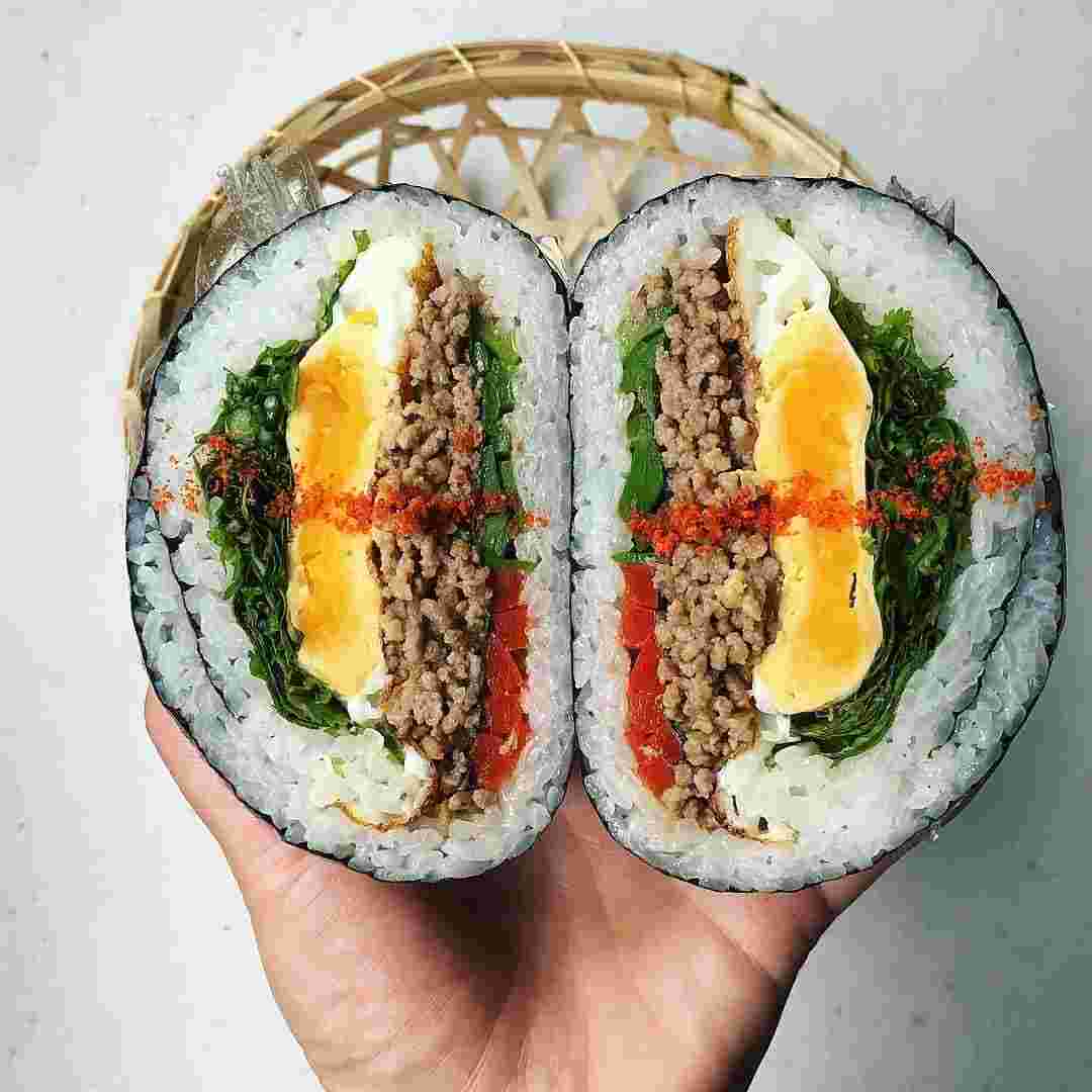 ガパオライスおにぎらず