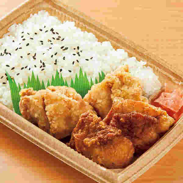 若鶏の二種唐揚弁当(旨塩＆にんにく醤油)