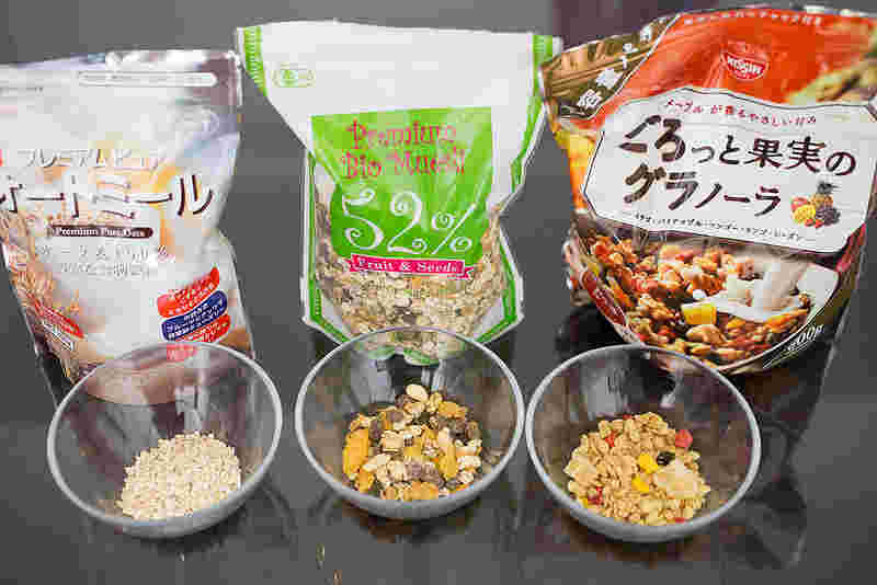 ミューズリーとグラノーラなど