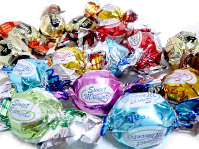 キャンディ風のチョコレート