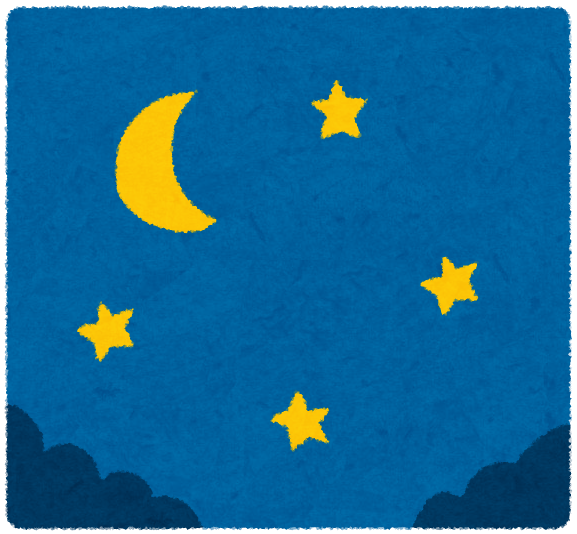 夜空のイラスト