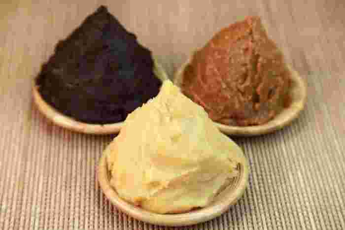 ３種類の味噌の画像