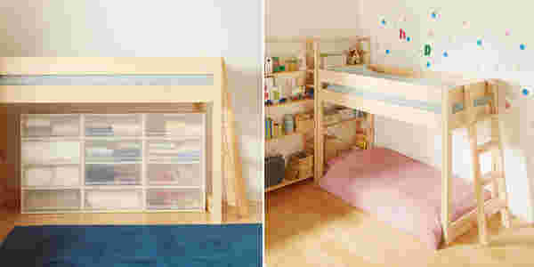 子供部屋の男の子、女の子の実例