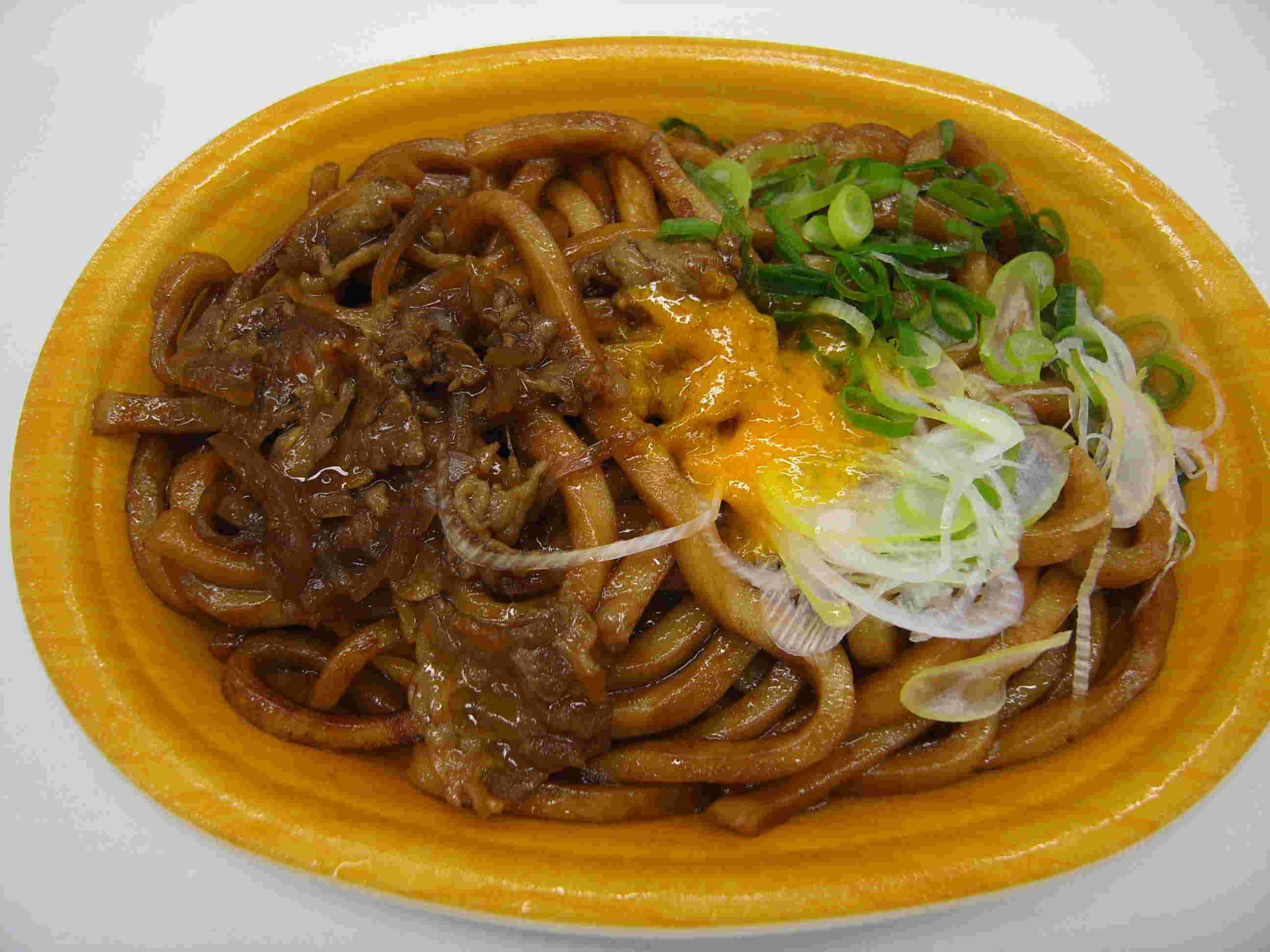 もっちり麺の牛すき風焼うどん