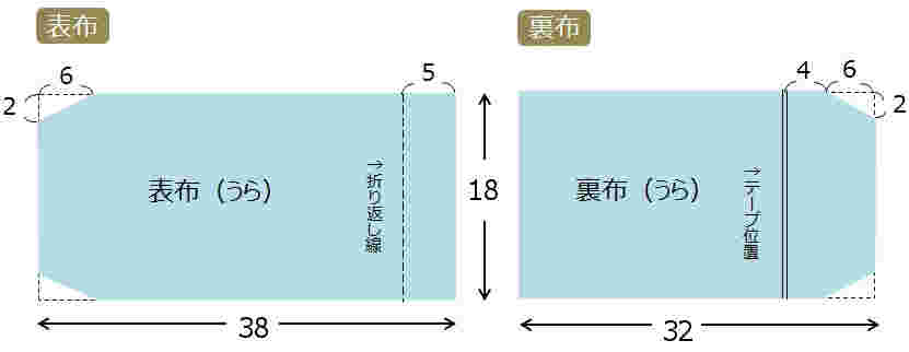 ブックカバー型紙