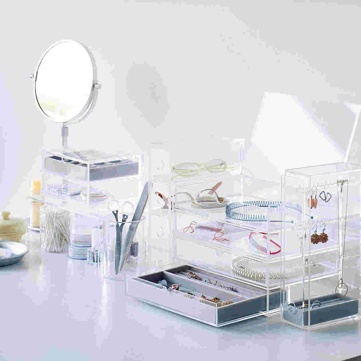 無印良品のアクリルケース使用例