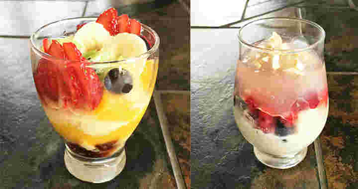 カルディの杏仁豆腐を活用したパフェのイメージ画像