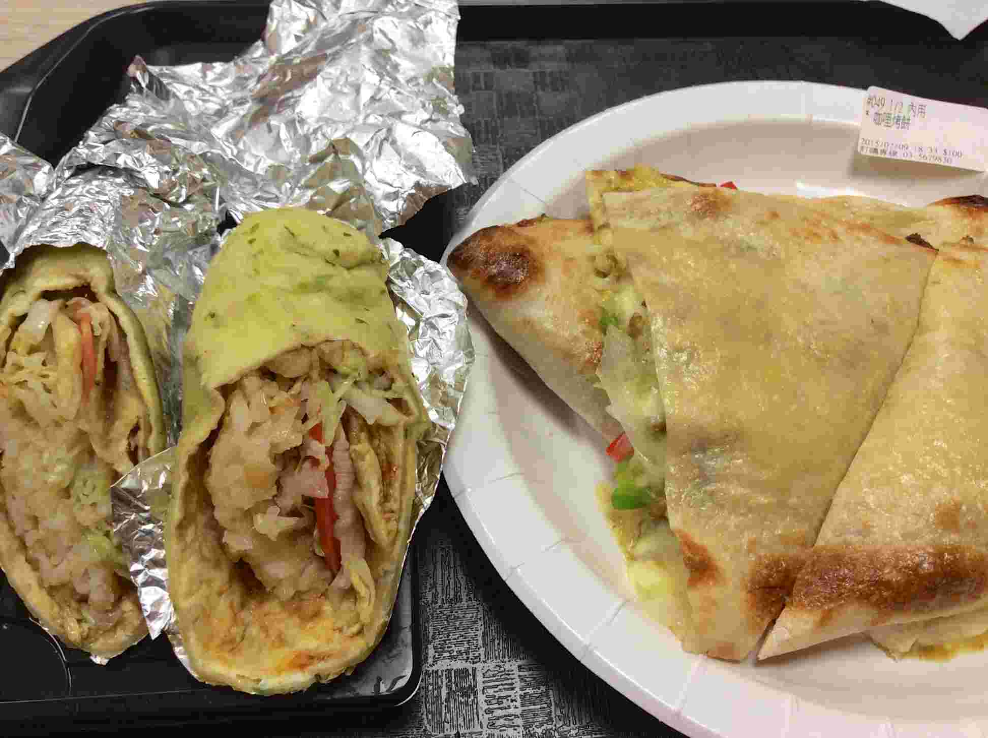 台湾グルメの焼餅など