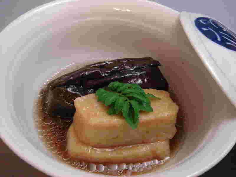 生麩と茄子の揚げびたし