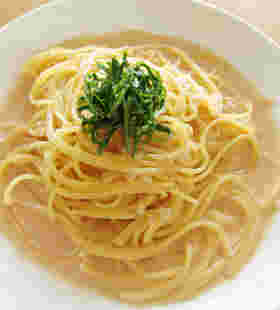 豆腐ようを和えたパスタ