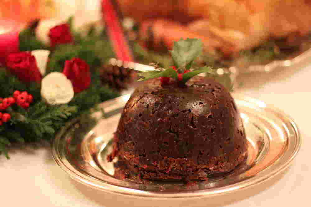 イギリスで伝統的なクリスマスプディング