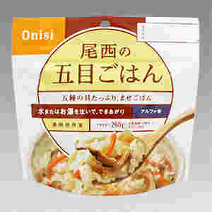 尾西食品の五目ごはんの紹介