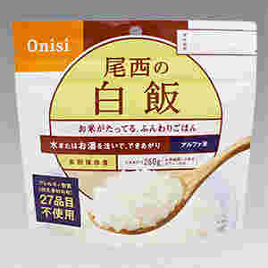 尾西食品の白飯の紹介