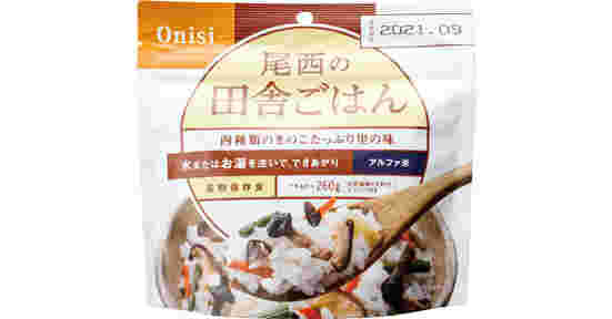 尾西食品の尾西の田舎ごはんの紹介
