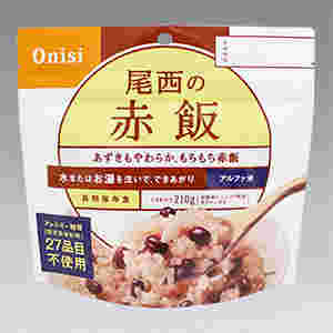 尾西食品の赤飯の紹介