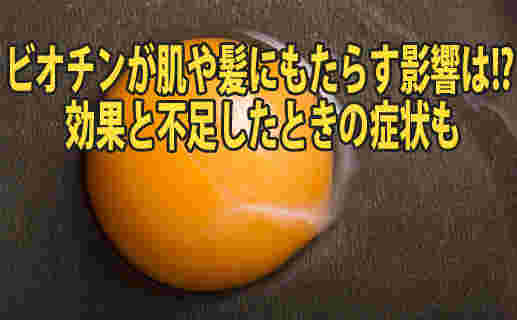 ビオチンの効果についての表題