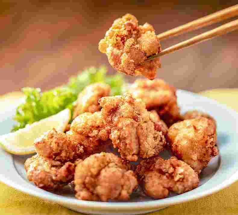 片栗粉を使った唐揚げ