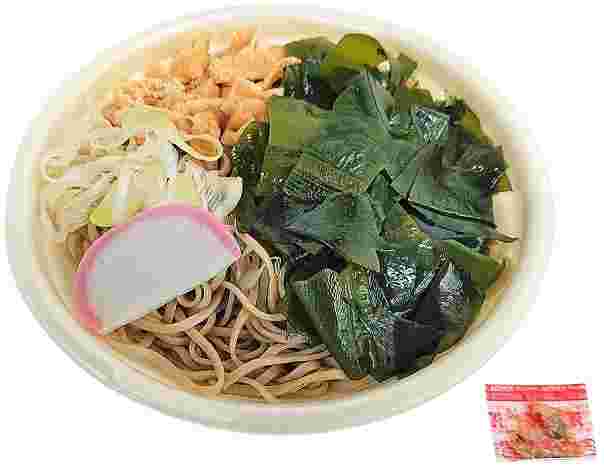 かつおだしがきいた！わかめ蕎麦