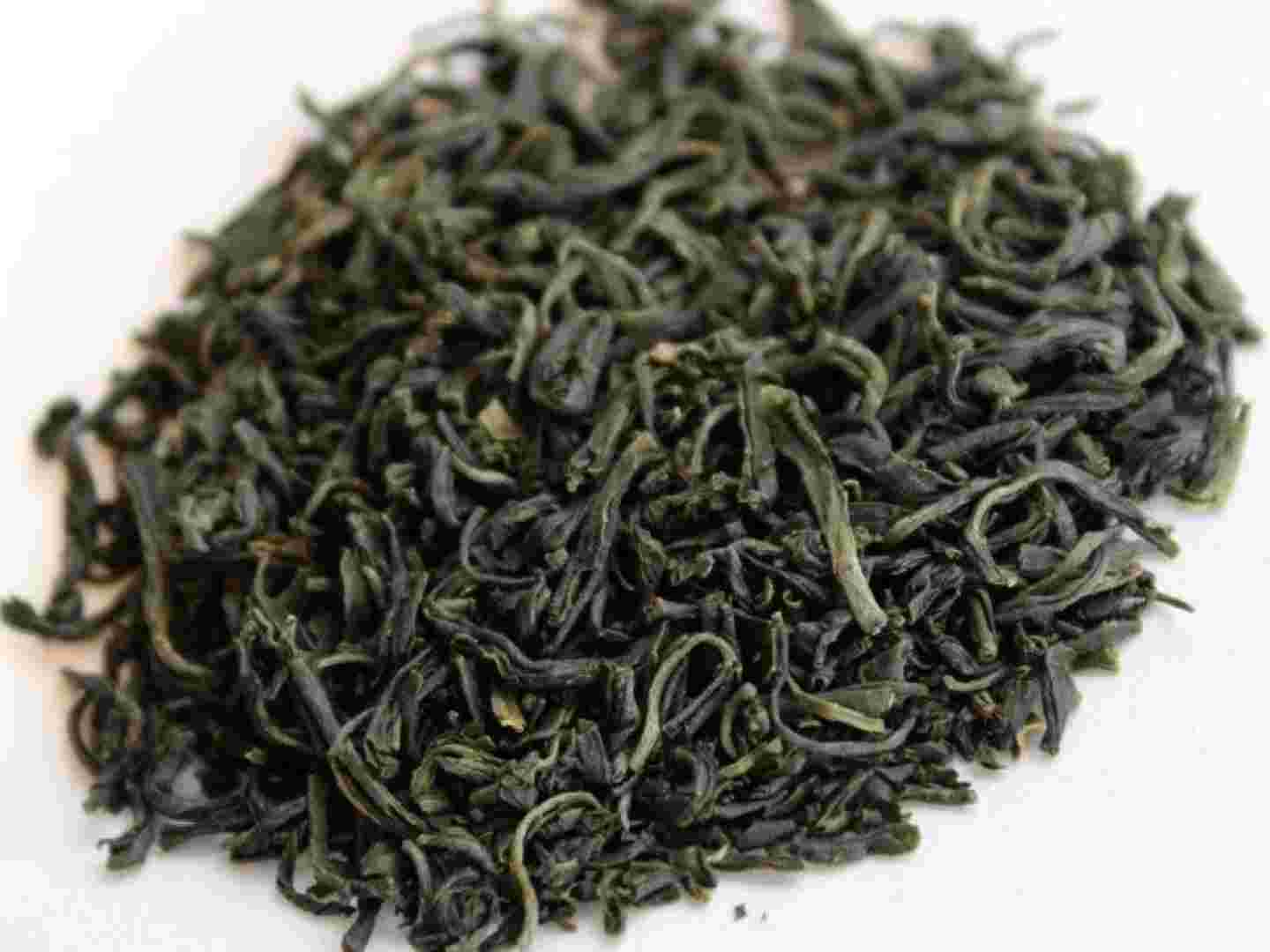 釜炒り玉緑茶の茶葉