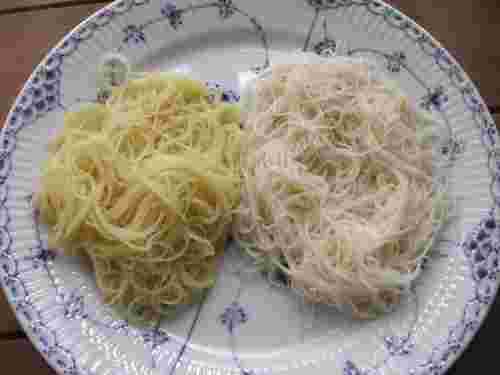 カッペリーニとそうめんの画像