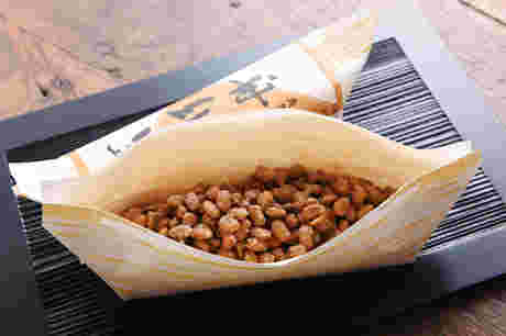 舟納豆を開けたところ