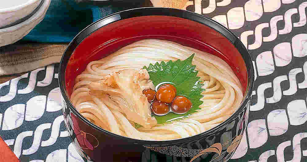 お椀に入った稲庭うどん