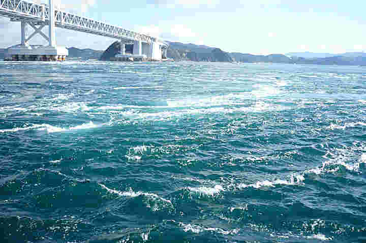 潮の流れが速い