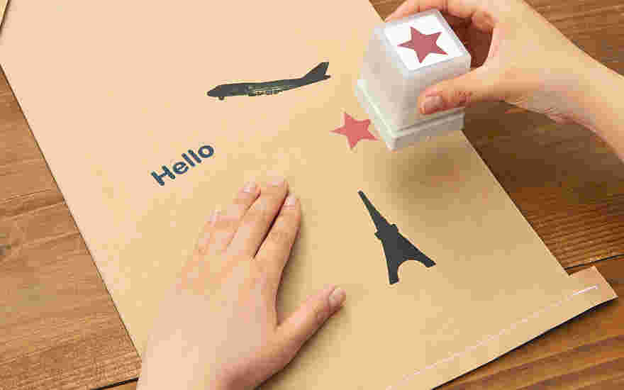 スタンプサービスを利用している様子