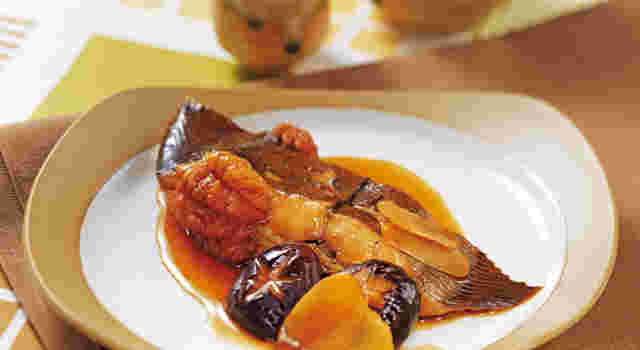 子持ちカレイの煮つけ