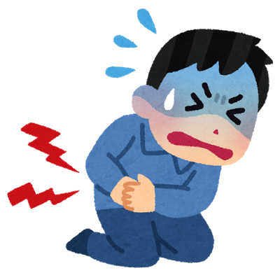 腸閉塞のイラスト