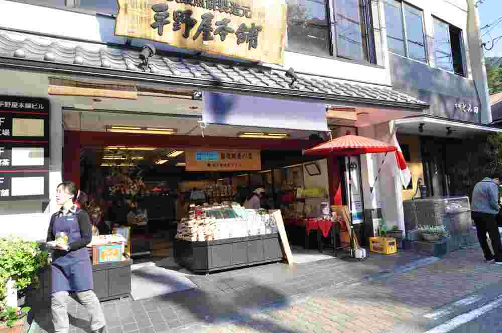 平野屋本舗の店舗の外観の様子