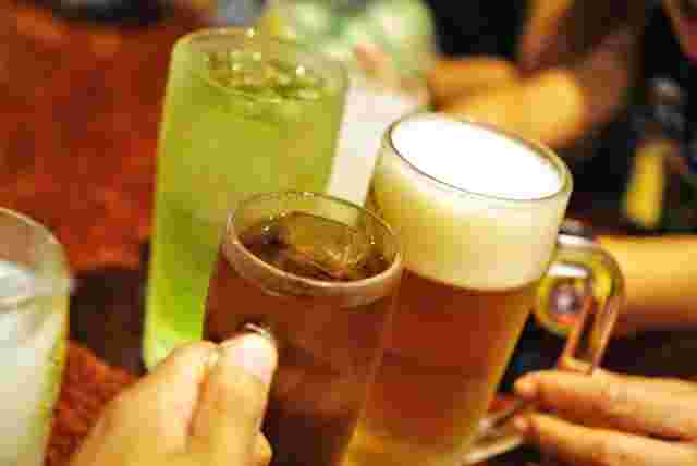 さまざまなお酒で乾杯
