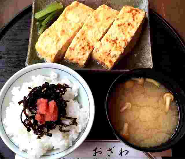 玉子焼き御膳おざわのランチ