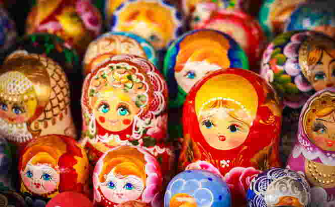 ロシア名物のマジョリカ