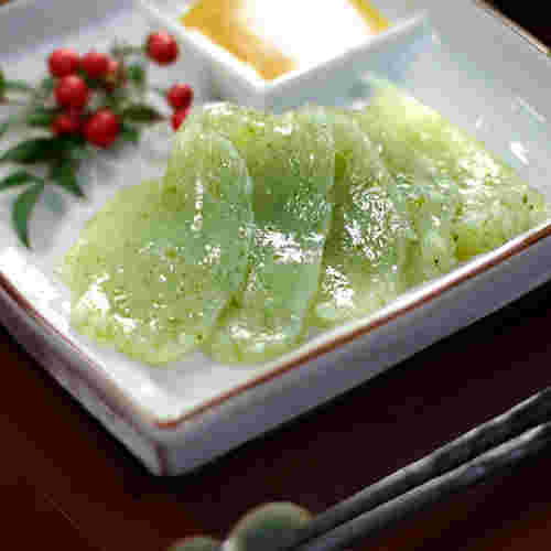 青のり入りの刺身こんにゃく