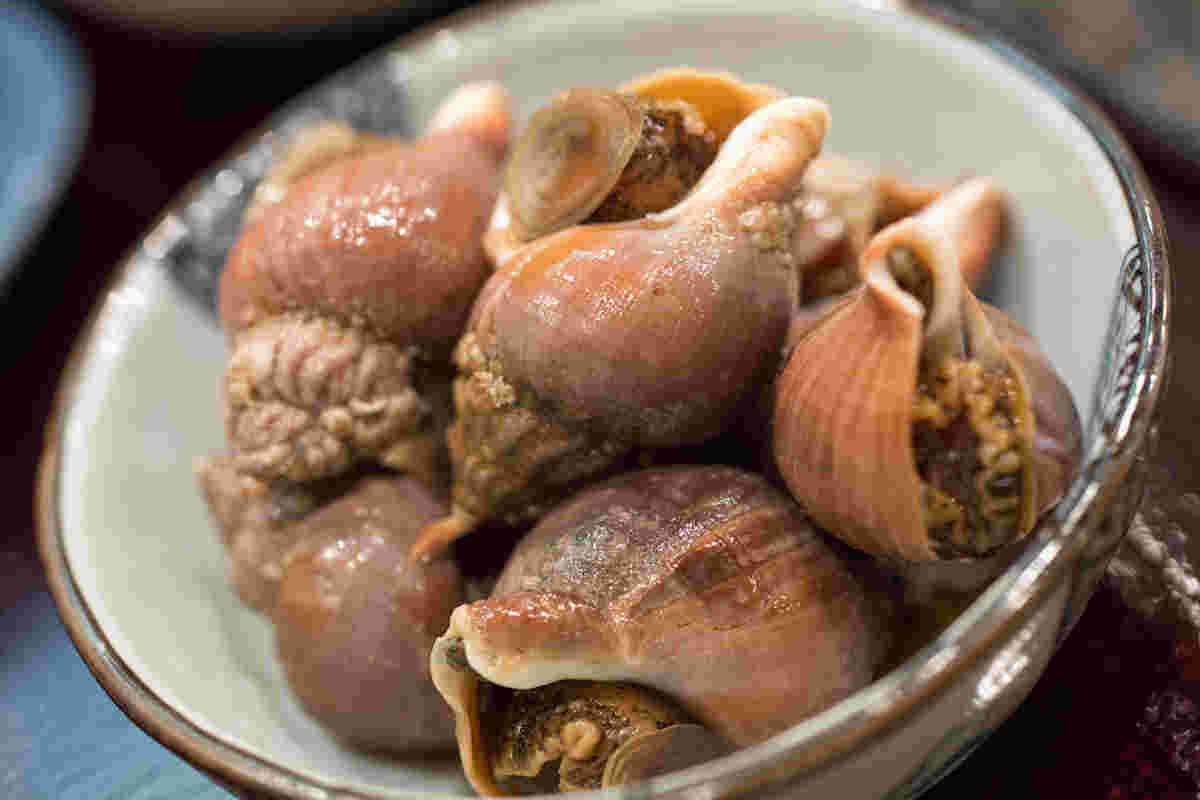 つぶ貝の煮付け
