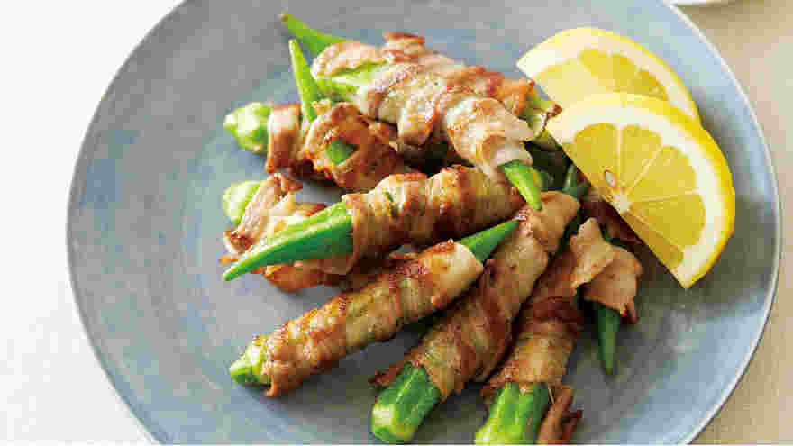 夏野菜の豚肉巻き