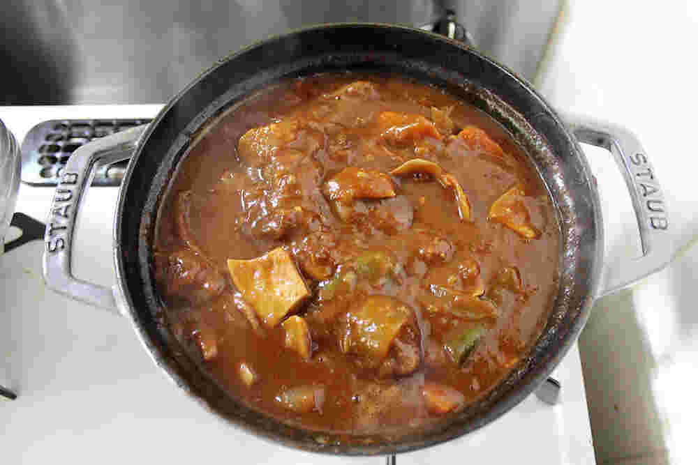 ストウブで作ったカレー