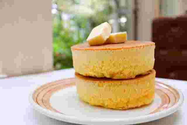 イワタ珈琲店のホットケーキ