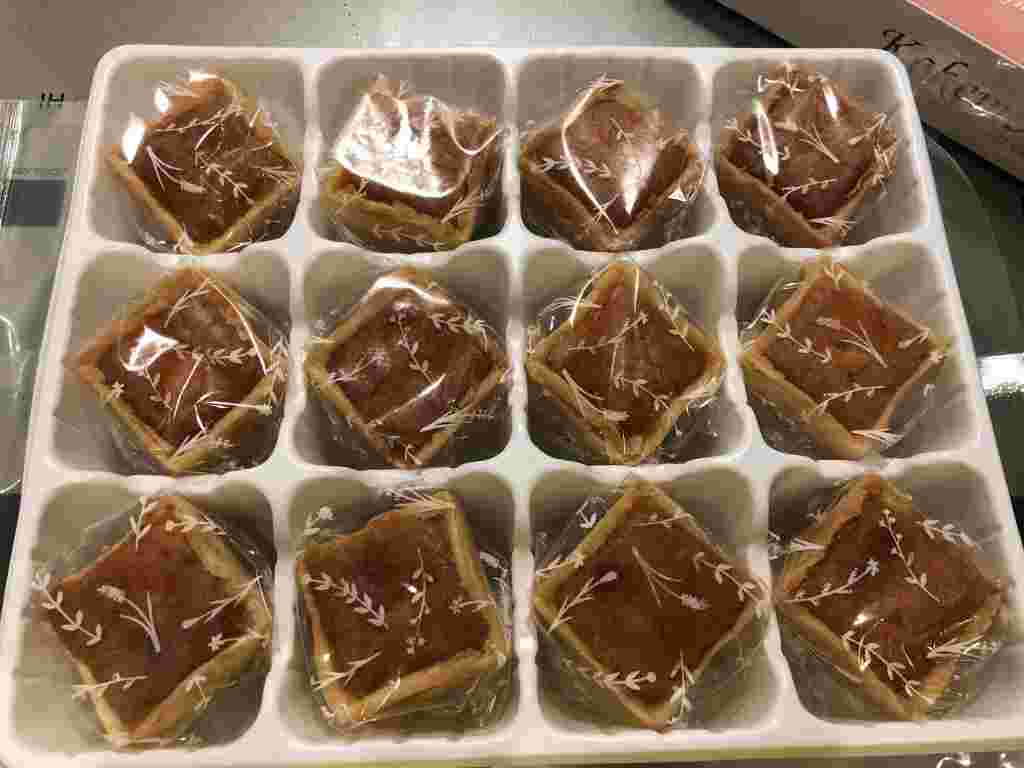 個包装されたタルトケーキ