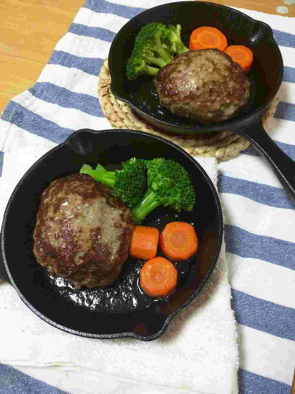 お子様ランチ風ハンバーグ