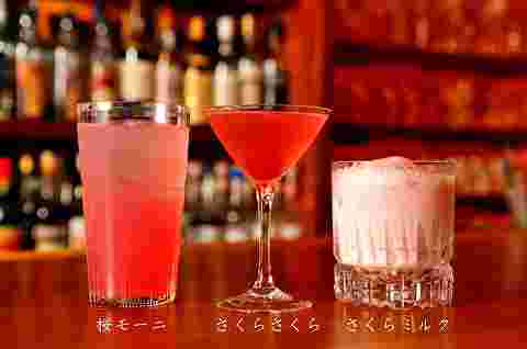 桜のカクテル3種