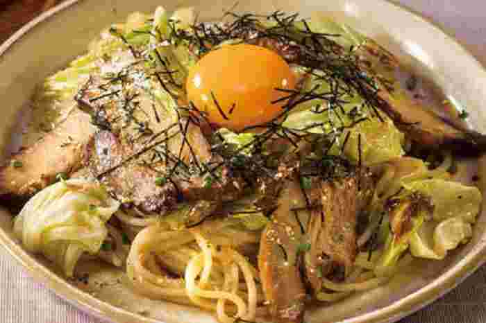 炙りチャーシューの和風パスタ