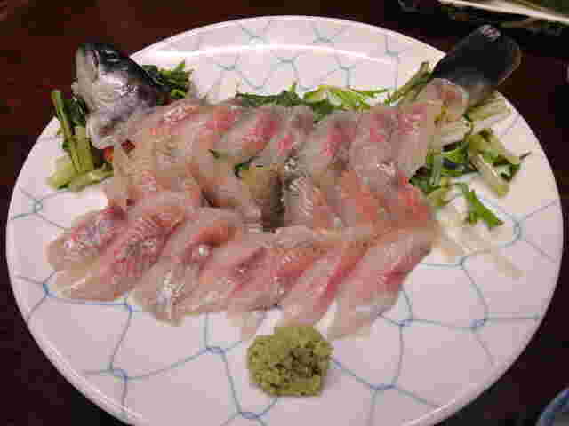 イワナの刺身