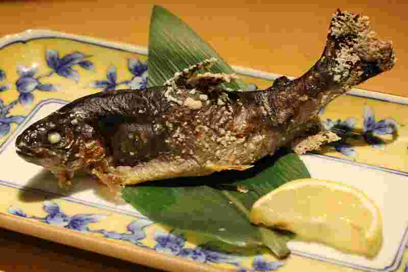 イワナの塩焼き