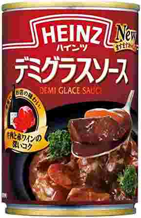 ハインツのデミグラスソース缶詰のパッケージの写真