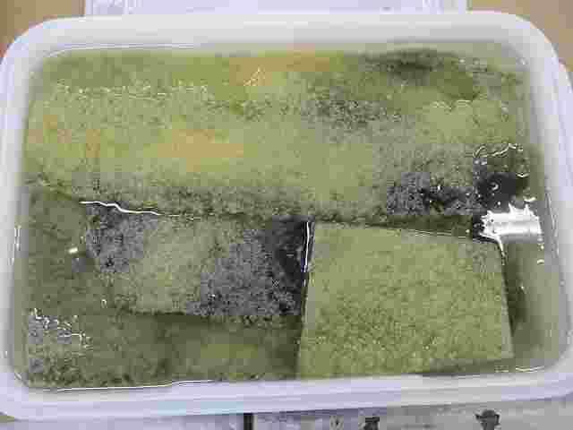 子持ち昆布の塩抜き